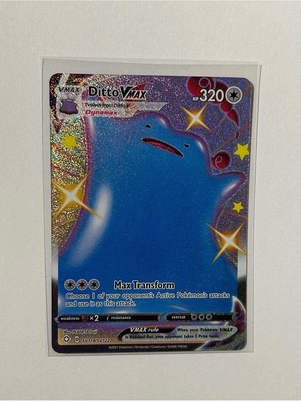 Shiny Ditto VMAX Pokemon Card